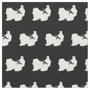 Shih Tzu Dog Silhouette Pet Fabric