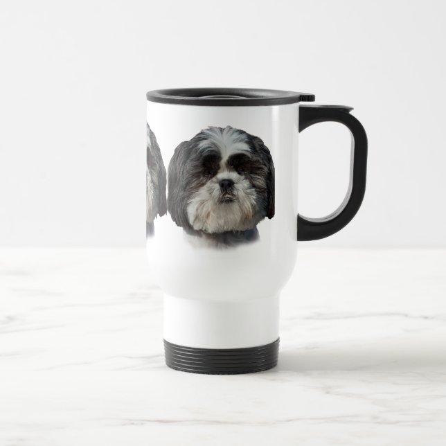 Shih Tzu Dog Travel Mug (Right)