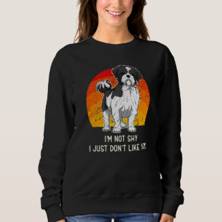Shih Tzu Dog Vintage  30 Sweatshirt