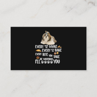 Shih Tzu Every Snack You Make Every Meal You Bake Enclosure Card