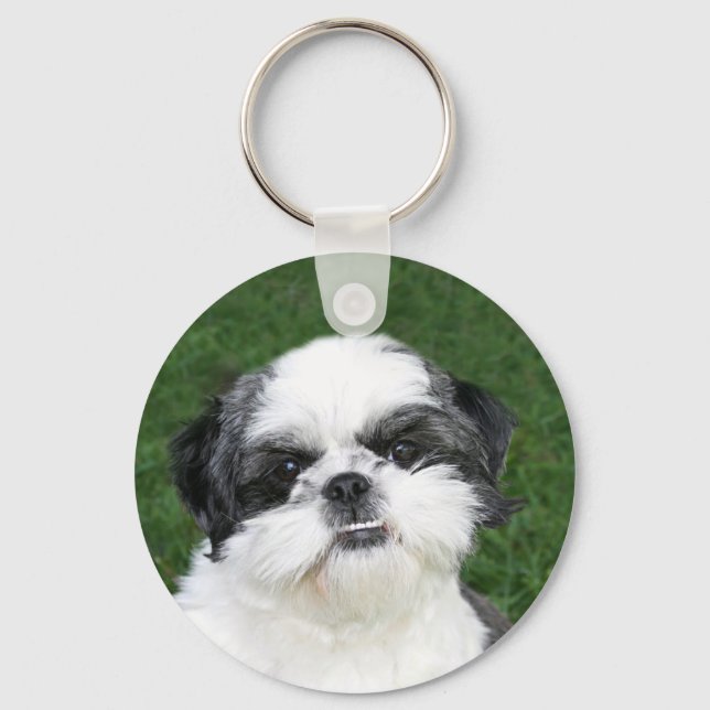 Shih Tzu face keychain (Front)