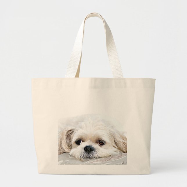 Shih Tzu face tote (Front)