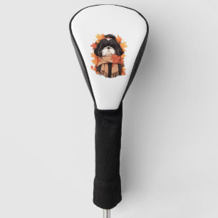 Shih Tzu Fall Dog Autumn Leaves Thanksgiving Copy  Golf Head Cover
