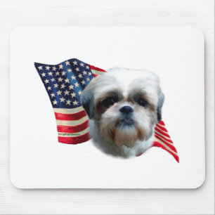 Shih Tzu Flag Mouse Mat