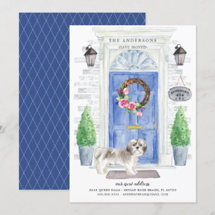 Shih tzu Front Door Moving Announcement