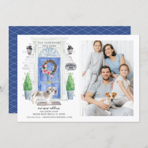 Shih tzu  Front Door Photo Moving Announcement