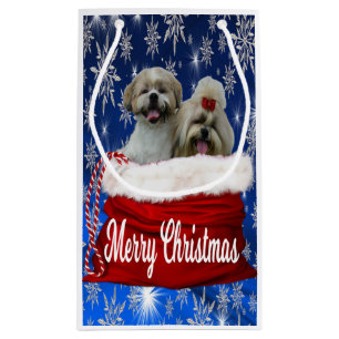 Shih tzu Gift Bag Christmas