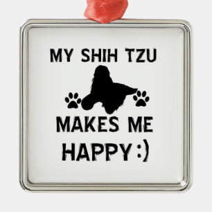 shih tzu gift items metal tree decoration