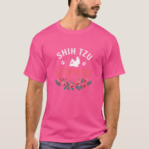 Shih Tzu Grammie Womens Cute Dog Owner Christmas T-Shirt