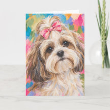 Shih Tzu Greeting Card