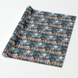 Shih Tzu Halloween Spooky Wrapping Paper