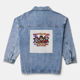 Shih Tzu Halloween Thanksgiving Christmas Classic Denim Jacket