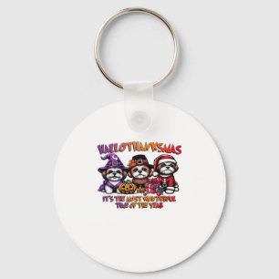 Shih Tzu Halloween Thanksgiving Christmas Classic  Key Ring