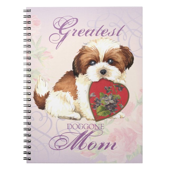 Shih Tzu Heart Mum Notebook (Front)