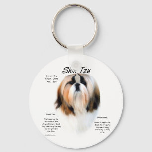 Shih Tzu History Design Key Ring