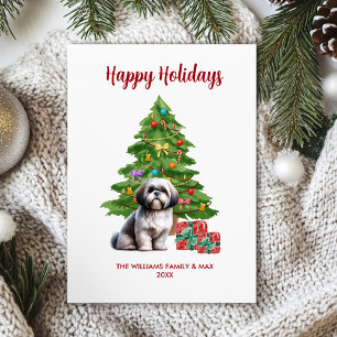 Shih Tzu Holiday Card
