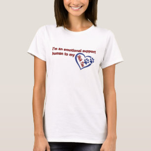 Shih Tzu - "I'm an Emotional Support Human to..." T-Shirt