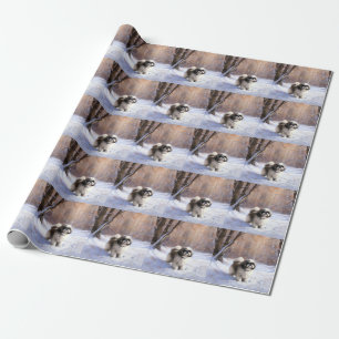 Shih Tzu Let It Snow Christmas Wrapping Paper