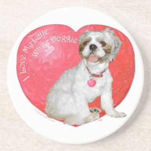 Shih Tzu / Lhasa Apso Valentine's Day Coaster