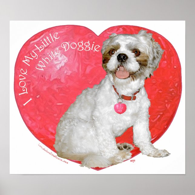 Shih Tzu / Lhasa Apso Valentine's Day Poster (Front)