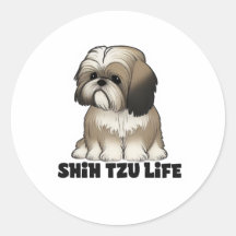 Shih Tzu Life - Cute Dog Illustration