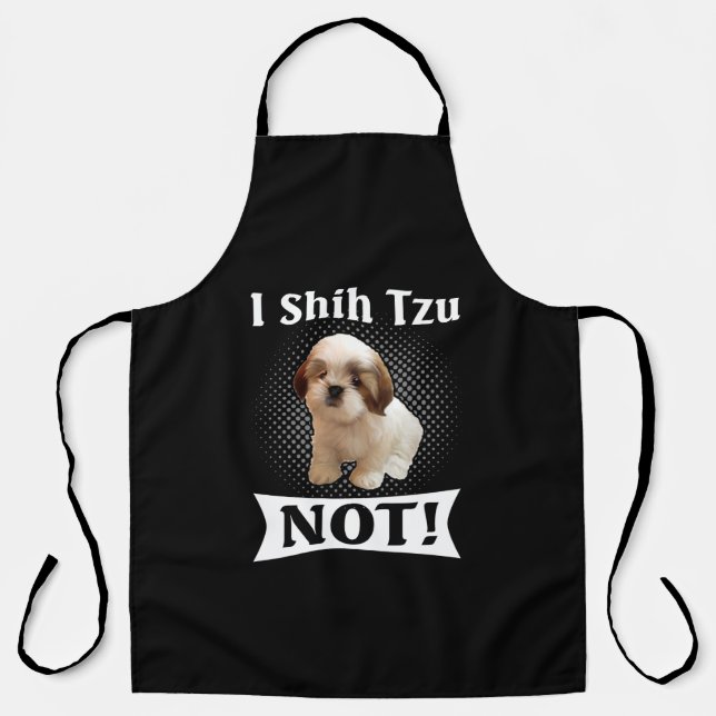 Shih Tzu Love Cute Funny Shih Tzu Apron (Front)