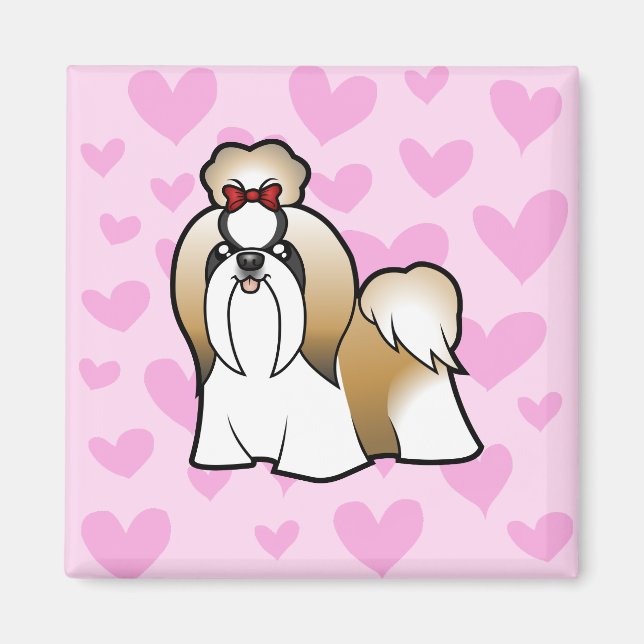 Shih Tzu Love (show cut) Magnet (Front)