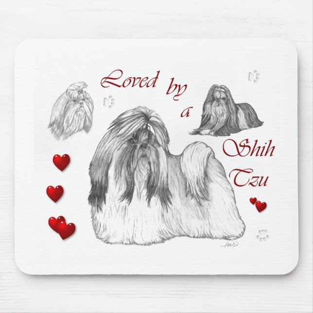 Shih Tzu Lovers Gifts Mouse Mat (Front)