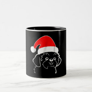 Shih Tzu Lovers   Shih Tzu Ugly Christmas Gift Two-Tone Coffee Mug