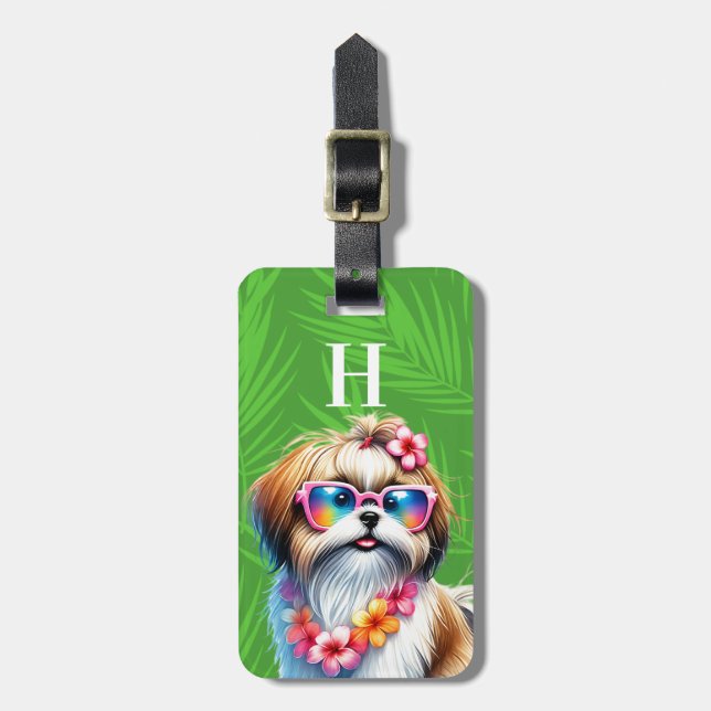 Shih Tzu Luggage Tag (Front Vertical)