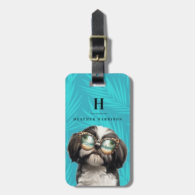 Shih Tzu Luggage Tag (Front Vertical)