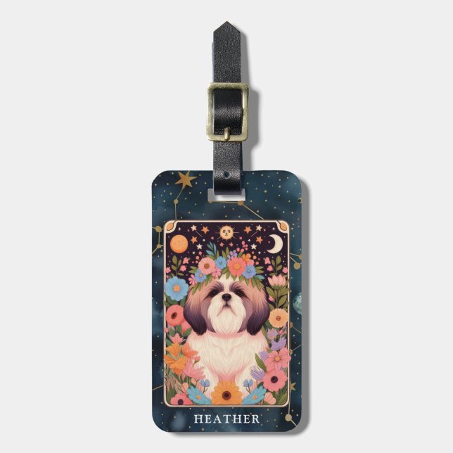 Shih Tzu Luggage Tag (Front Vertical)