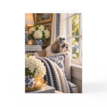 Shih Tzu Missing You Card