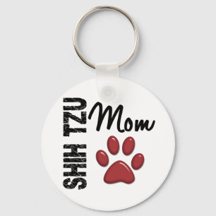 Shih Tzu Mum 2 Key Ring