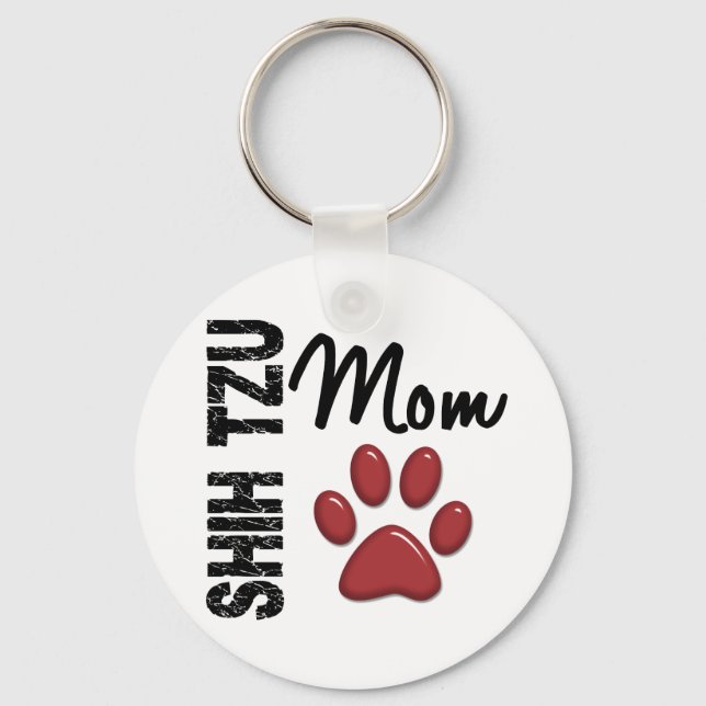 Shih Tzu Mum 2 Key Ring (Front)