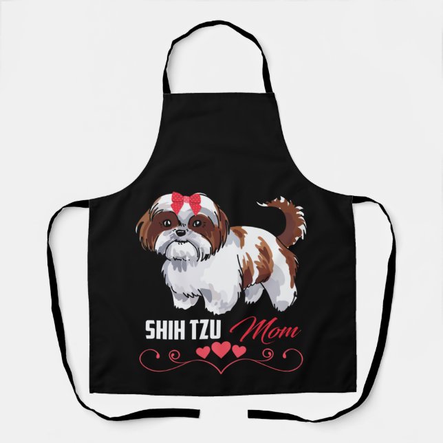 Shih Tzu Mum Cute Shih Tzu Dog Mum Apron (Front)