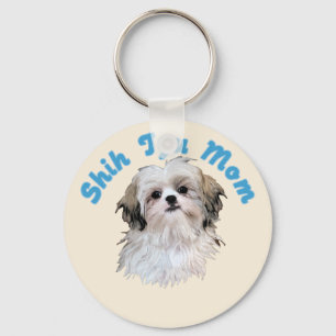 Shih Tzu Mum Key Ring