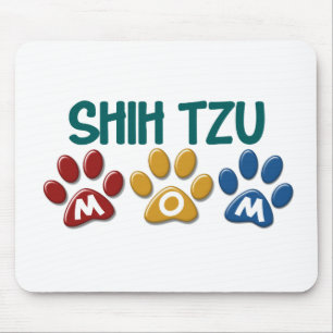 SHIH TZU  Mum Paw Print 1 Mouse Mat