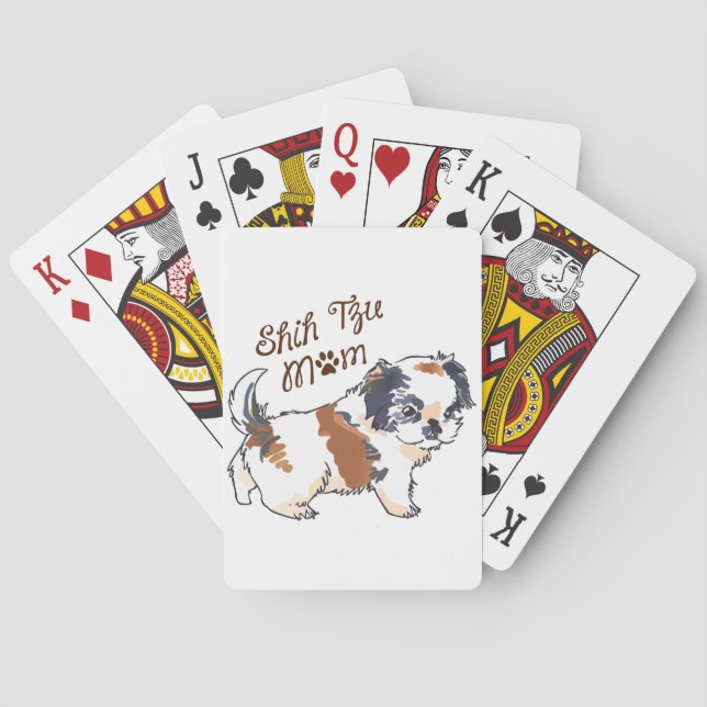 Shih Tzu Mum Playing Cards (Back)