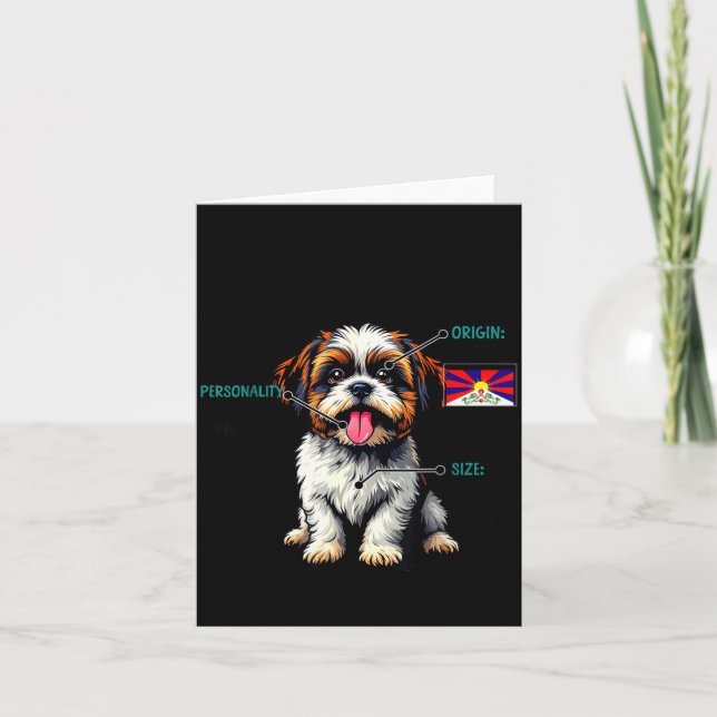 Shih Tzu Owner Funny Shih Tzu Lover  Card (Front)