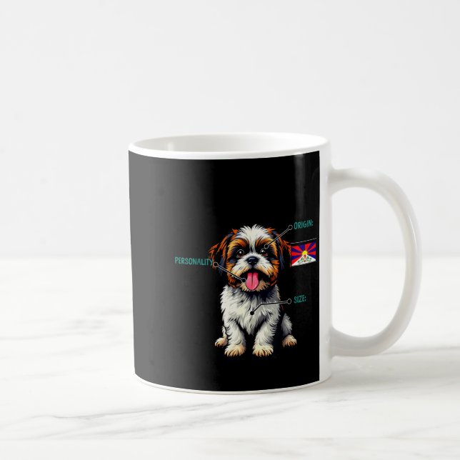 Shih Tzu Owner Funny Shih Tzu Lover  Coffee Mug (Right)