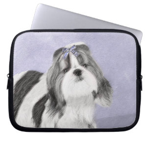 Shih Tzu Painting - Cute Original Dog Art Laptop Sleeve
