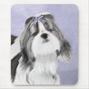 Shih Tzu Painting - Cute Original Dog Art Mouse Mat