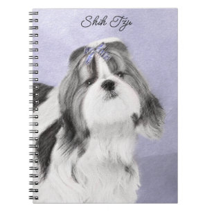 Shih Tzu Painting - Cute Original Dog Art Notebook