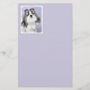 Shih Tzu Painting - Cute Original Dog Art Stationery