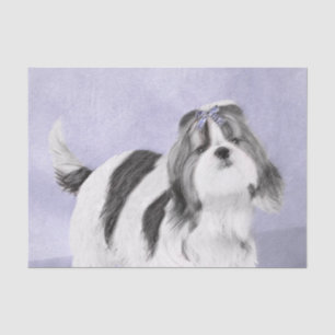 Shih Tzu Painting - Cute Original Dog Art Tissue Paper