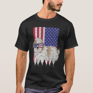 Shih Tzu Patriotic Dog USA Pride American Flag T-Shirt