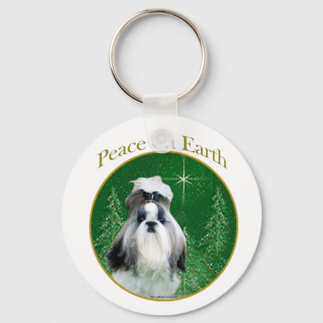 Shih Tzu Peace Key Ring (Front)