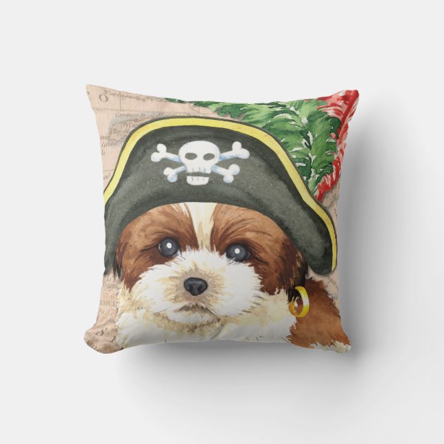 Shih Tzu Pirate Cushion (Front)