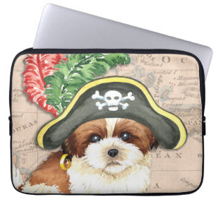 Shih Tzu Pirate Laptop Sleeve